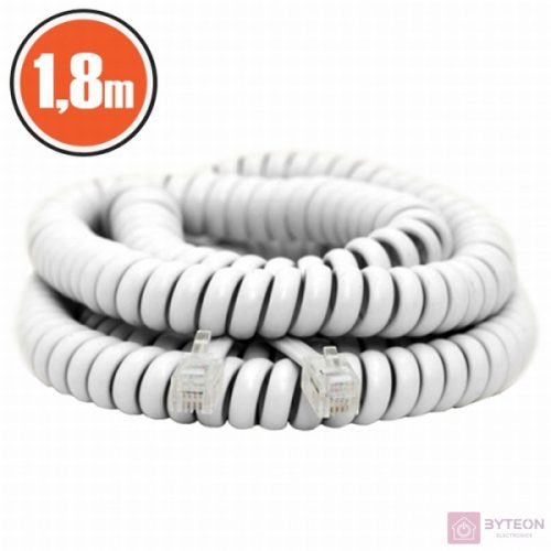 Delight Telefonkézibeszélő kábel 1,8m White