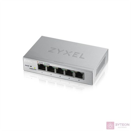 ZyXEL GS1200-5 5port Gigabit LAN (60W) web menedzselhető asztali switch