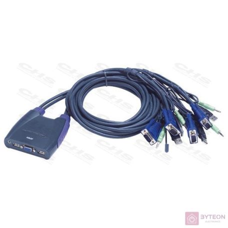 ATEN KVM SWITCH 4PC USB +KÁBEL