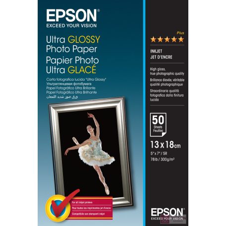 Epson ULTRA GLOSSY 13x18 cm, 300g, 50 lap