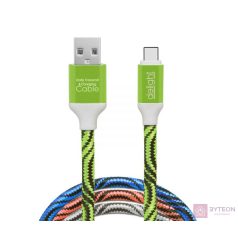   Delight USB Type-C adatkábel szövet bevonat 1m több színben