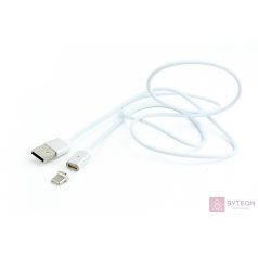 Gembird USB Type-C magnetic cable 1m Silver