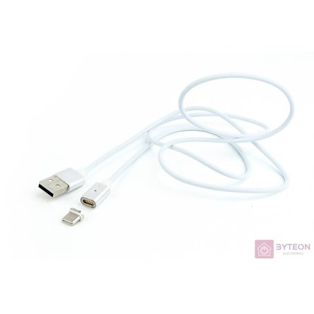 Gembird USB Type-C magnetic cable 1m Silver