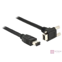   DeLock Cable FireWire 9 pin male 90° angled with screws > 6 pin male 3m