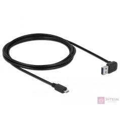   DeLock EASY-USB 2.0 Type-A male angled up / down > USB 2.0 Type Micro-B male 2m cable