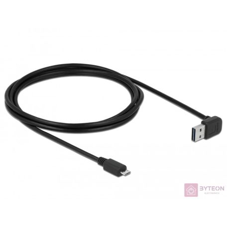 DeLock EASY-USB 2.0 Type-A male angled up / down > USB 2.0 Type Micro-B male 2m cable
