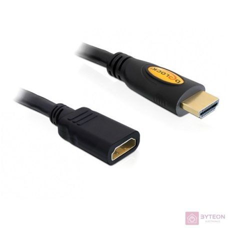 DeLock Extension Cable High Speed HDMI with Ethernet – HDMI A male > HDMI A female 1m