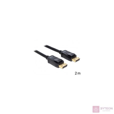 DeLock Cable Displayport 1.2 male > Displayport male 4K 2m