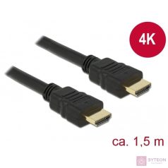 DeLock HDMI male/male  összekötőkábel 4K 1,5m Black