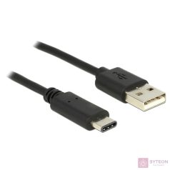   DeLock Cable USB 2.0 Type-A male > USB Type-C 2.0 male 0.5m Black