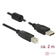   DeLock USB 2.0 Type-A male > USB 2.0 Type-B male cable 2m Black