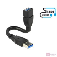   DeLock Cable USB 3.0 A male > USB 3.0 A female ShapeCable 0,15m