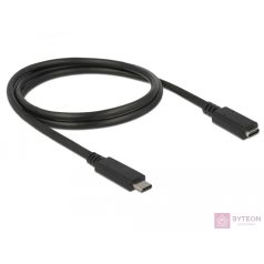   DeLock SuperSpeed USB3.1 Gen1 USB Type-C male > female 3 A cable 1m Black