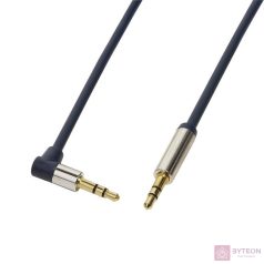  Logilink CA11050 3,5mm Stereo M/M 90° angled Audio Cable 0,5m Blue