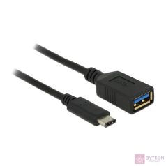   DeLock USB (USB 3.1, Gen 1) USB Type-C male > USB Type A female 15cm Black