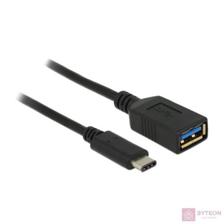 DeLock USB (USB 3.1, Gen 1) USB Type-C male > USB Type A female 15cm Black