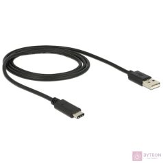 DeLock USB Type-C 2.0 - USB2.0 A Black 1m