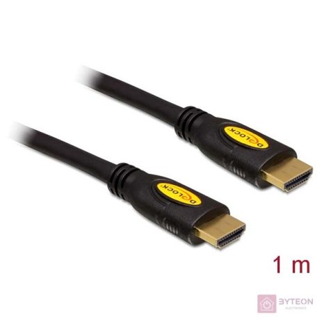DeLock Cable High Speed HDMI with Ethernet - HDMI-A male > HDMI-A male 4K 1m