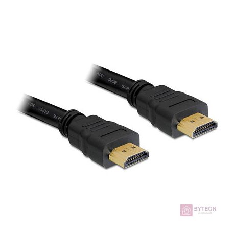 DeLock High Speed HDMI-kábel típusú Ethernet – HDMI A dugós > HDMI A dugós 10m Black