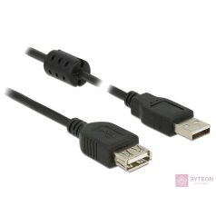   DeLock Extension cable USB 2.0 Type-A male > USB 2.0 Type-A female 1m Black