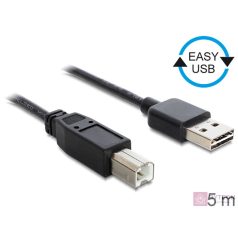   DeLock EASY-USB 2.0 Type-A male > USB 2.0 Type-B male 5m Black Cable
