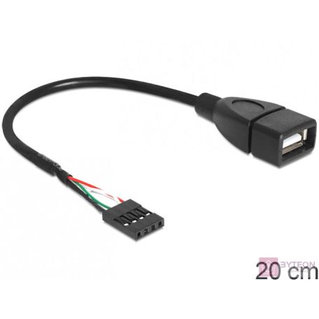 DeLock USB Pin header female > USB 2.0 type-A female 20cm Cable