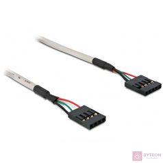 DeLock Cable USB Pinheader 4pin/5pin female-female