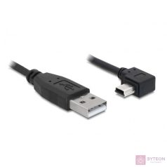   DeLock Cable USB 2.0-A male > USB mini-B 5pin male angled 2m