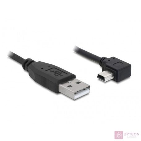 DeLock Cable USB 2.0-A male > USB mini-B 5pin male angled 2m