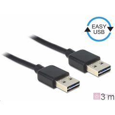  DeLock Cable EASY-USB 2.0 Type-A male > EASY-USB 2.0 Type-A male 3m Black