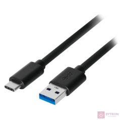 Akyga USB 3.1 type C / USB A cable 0,5m Black
