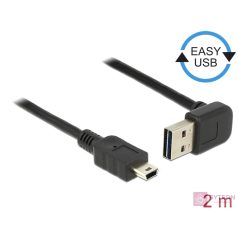   DeLock EASY-USB 2.0 Type-A male angled up / down > USB 2.0 Type Mini-B male 2m Cable