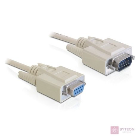 DeLock Cable Serial RS-232 Sub-D9 male > RS-232 Sub-D9 female 10m extension