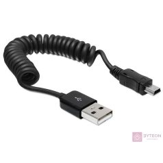 DeLock USB2.0-A anya > USB mini apa spirál kábel