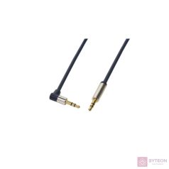  Logilink CA11150 3,5mm Stereo M/M 90° angled Audio Cable 1,5m Blue