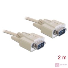 DeLock Cable RS-232 serial Sub-D9 male / male 2m