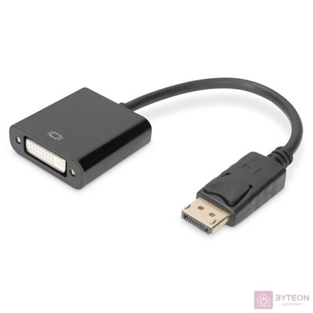 Assmann DisplayPort - DVI-I (Dual Link) Adapter/Converter cable 0,15m Black