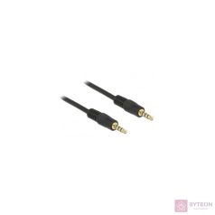 DeLock Cable Stereo Jack 3.5 mm 4 pin male > male 1m