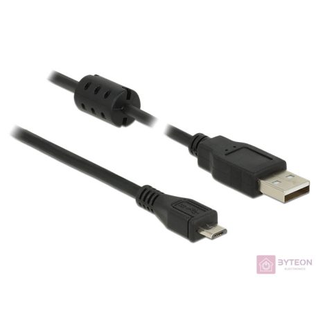 DeLock USB 2.0 Type-A male > USB 2.0 Micro-B male 1,5m cable Black