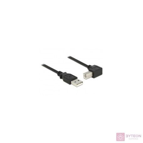 DeLock USB 2.0 Type-A male > USB 2.0 Type-B male angled 0,5m Black Cable