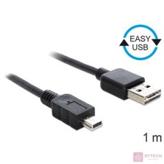   DeLock Cable EASY-USB 2.0 Type-A male > USB 2.0 Type Mini-B male 1m Black