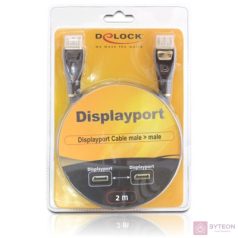   DeLock Cable Displayport 1.2 male > Displayport male 4K 2m PREMIUM
