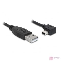   DeLock Cable USB 2.0-A male > USB mini-B 5pin male angled 3m