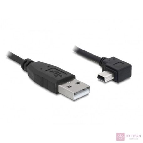 DeLock Cable USB 2.0-A male > USB mini-B 5pin male angled 3m