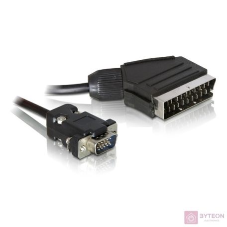 DeLock Cable Video Scart male (output) > VGA male (input) 2m
