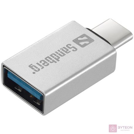 Sandberg USB-C to USB 3.0 Dongle Silver