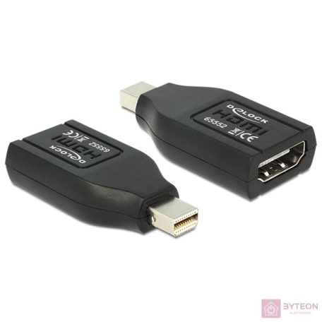 DeLock Adapter mini Displayport 1.1 male > HDMI female