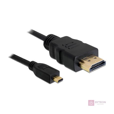 DeLock Cable High Speed HDMI with Ethernet A/D male/male 1m