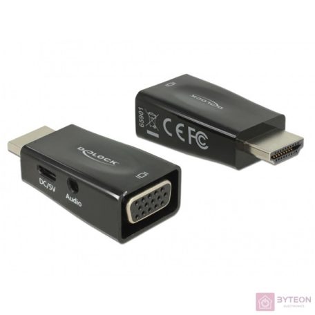 DeLock HDMI-A male > VGA female with Audio Adapter 
