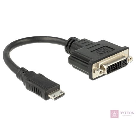 DeLock Adapter HDMI Mini-C male > DVI 24+5 female 20cm